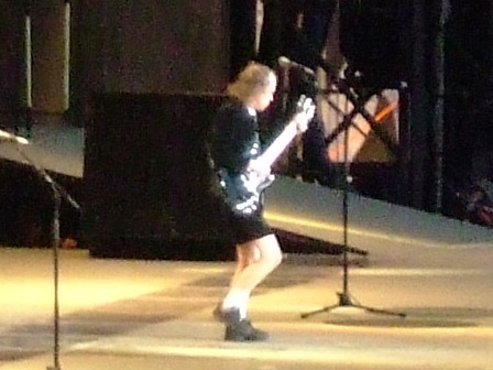 Angus Young from AC/DC live live at the Stade de France