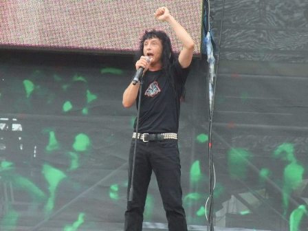 Joey Belladonna from Anthrax live at Romexpo in Bucharest
