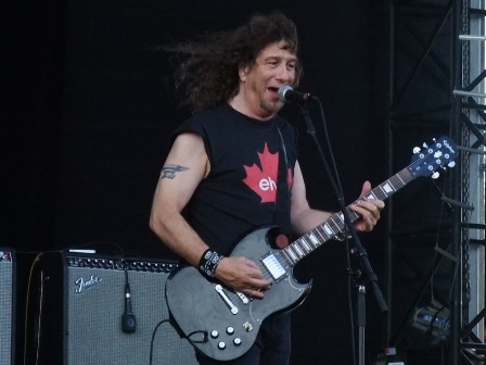 Lips from Anvil live at Hellfest in Clisson