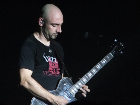 Olliver Hartmann from At Vance on guitars and vocals - Avantasia live in Fulda