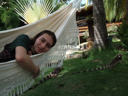 Metal Traveller relaxing in Salvador, Brazil