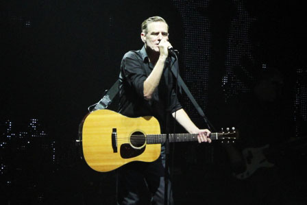 Bryan Adams with his acoustic guitar