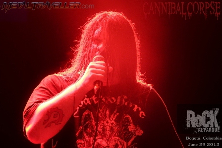 George Corpsegrinder Fisher from Cannibal Corpse live in Bogotá