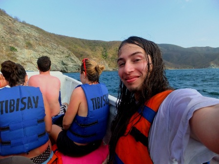 I got wet on the boat trip