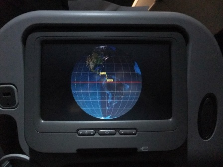Avianca, the only airline I know to have individual screens on domestic flights