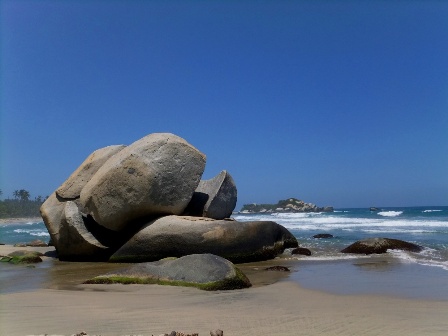 A beautiful beach in Tayrona National Park, Colombia