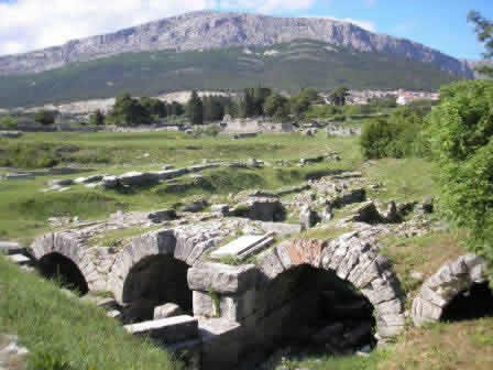 The ruins of Salona, near the town of Solin, Croatia