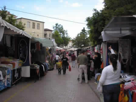 Street market in Split, Croatia