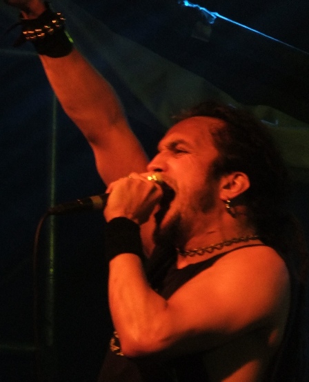 Mark Osegueda with Death Angel at the Thrashfest Live at the Elysée Montmartre in Paris, France