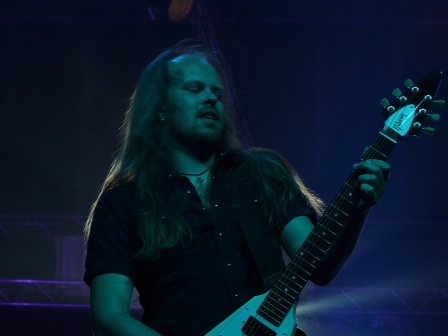 Dirk Sauer on guitars - Edguy live in concert, PPM Fest in Mons