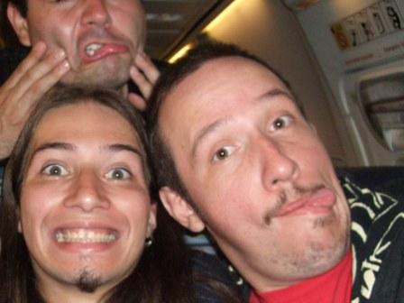 On our flight to Cairo