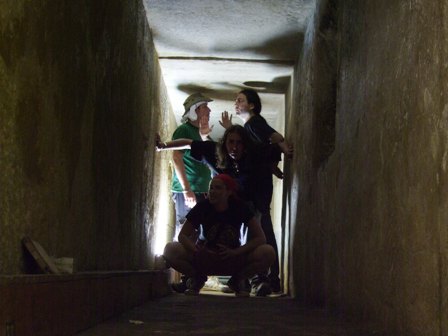 Going down to the burial chamber