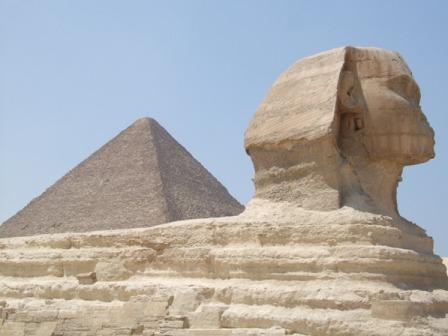 The Great Sphynx and the Cheops Pyramid