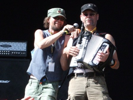 Petteri Halonen and Lassi Kinnunen - Eläkeläiset live at Sweden Rock Festival, Sweden, June 2008