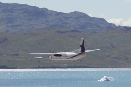 Commemorative plate of Airport Narsarssuak Airbase