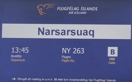 A display on Columbus at Narsarsuaq museum