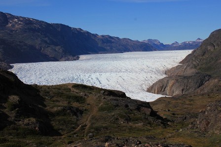 The icecap of Greenland, near Narsarsuaq