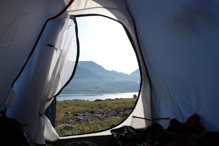 The fantastic view when waking up in Igaliku