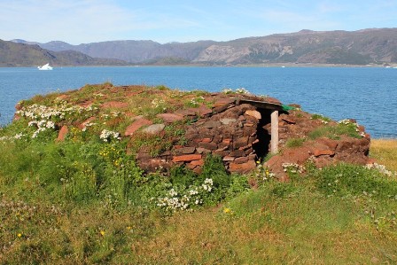 An Inuit winter house in Qassiarsuk
