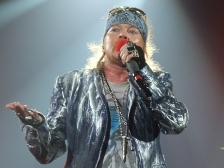 Axl Rose live at Bercy Arena in Paris, France