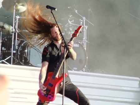 Fredrik Larson with Hammerfall in Wacken
