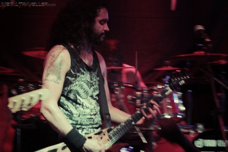 Dave Sanchez from Havok live at Ozzy Bar in Bogotá