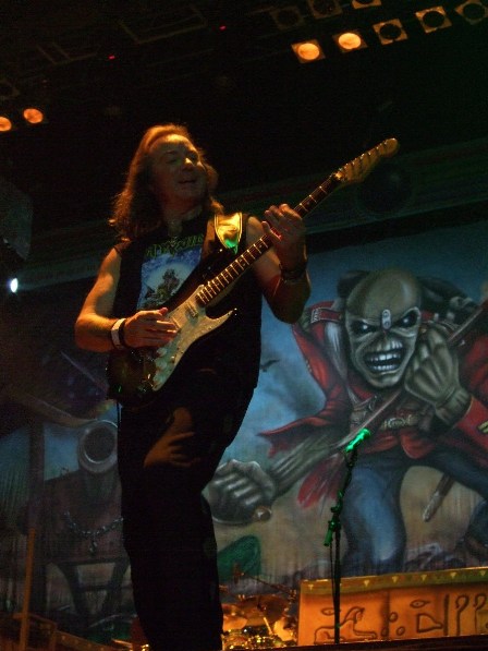 Dave Murray from Iron Maiden - Belgrade Arena, Serbia - February 10 2009