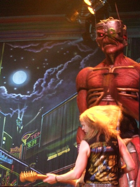 Eddie and Janick Gers - Iron Maiden in Belgrade Arena, Serbia - February 10 2009