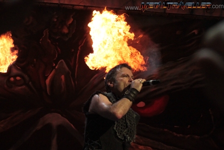 Fire! As Irom Maiden plays The Number Of The Beast