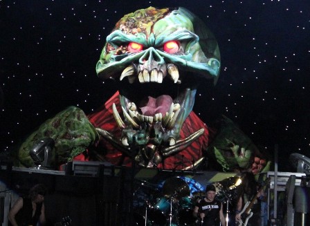 Eddie playing guitar - Iron Maiden the Final Frontier