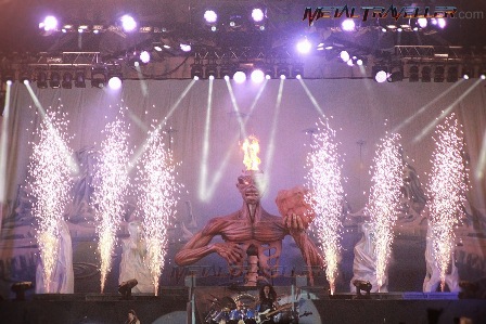 Eddie's head on fire