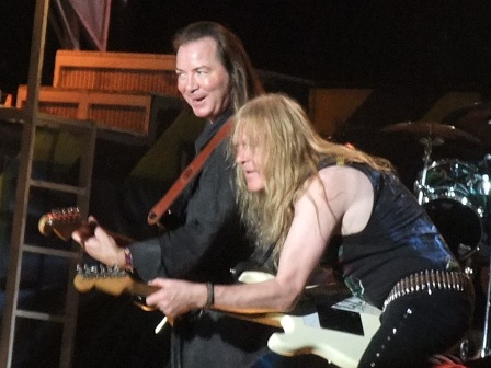 Dave Murray and Janick Gers in Stockholm
