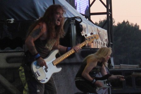 Steve Harrris and Janick Gers - Iron Maiden live in Madrid