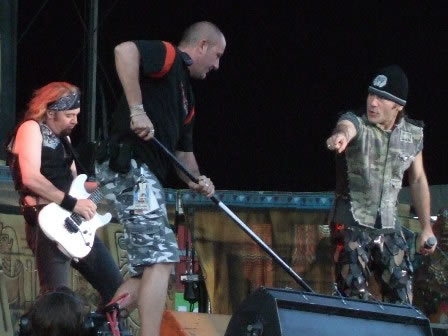 There something to clean on the stage....