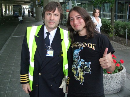 Captain Bruce Dickinson and the Metal Traveller in Trondheim, Norway