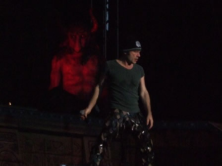 Bruce Dickinson as the band played The Number Of The Beast