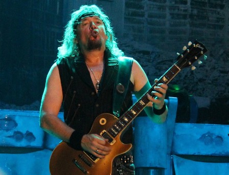 Steve Harris, Adrian Smith and Bruce Dickinson in Frankfurt