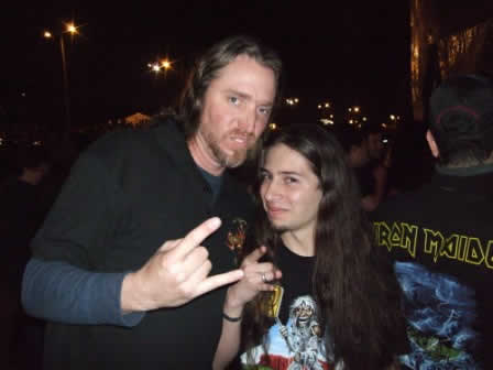 Steve DiGiorgio and Andrés in Bogotá, Colombia