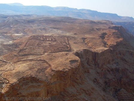 One of the Roman legionary camps at Masada, Israel
