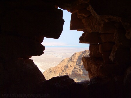 The Dead Sea seen from Masada, with Jordan on the other shore