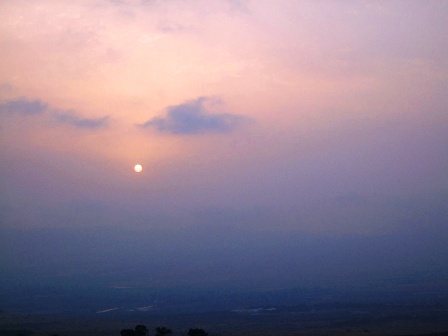 Sunset in the Golan Heights