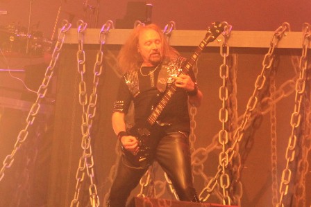 Ian Hill on bass - Judas Priest live in Paris