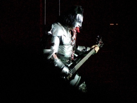 Bloody Gene Simmins from Kiss in Bogotá, Colombia, April 11 2009