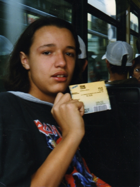 Nico and his ticket - Kiss live in Geneva, Switzerland - July 2 1997