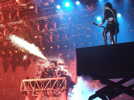 Fire from Eric Singer's drum