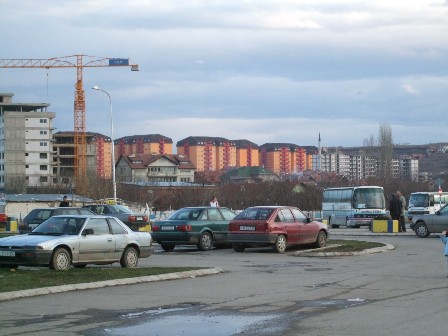 Construction going on in Priština