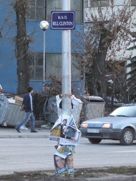 Bill Clinton Boulevard in Prishtina, Kosovo