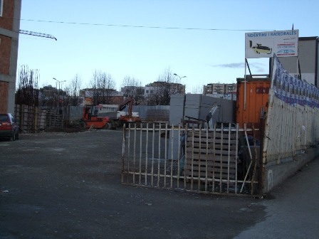 Constructing the future Mother Teresa Cathedral on Bill Clinton Boulevard - Prishtina, Kosovo