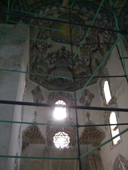 Interior of Sinan Pasha Mosque, under restoration. Prizren, Kosovo