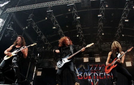 AC Alexander, Marten Andersson and Dario Lorina from Lizzy Borden